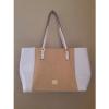 NWT RALPH LAUREN PERCY WHITE w/STRAW TOTE SHOULDER BAG PURSE- $198