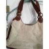 Authentic Cole Haan  Bag Woven euc brown leather with woven straw.