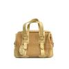 Auth BALLY Hand bag Straw/Patent Yellow (BF096501)