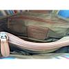 FOSSIL Natural Straw Half Moon Wood Handles Convertible Handbag Shoulder Bag