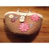 NWOT 100% Authentic Limited Edition Coach Straw Flower Basket Bag - RARE