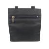 Auth BURBERRY BLUE LABEL Nova Check Plaid Straws Nylon Hand Bag Black 12868eQaB