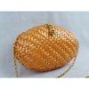 VINTAGE RODO &#034;Romualdo Dori&#034; Italy Vintage Wicker and Gold Evening Bag