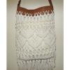 NEW STRAW STUDIOS WOMEN&#039;S CROCHET TOTE SHOULDER BAG NATURAL ZL14046