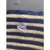 Nautical Woven Navy Shoulder Bag Market Beach Tote #4 small image