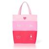 VICTORIA’S SECRET Pink Divided Pockets Front Beach Canvas Swim Tote Bag 2014