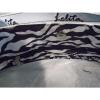 Lolita White Shiny Patent Beach Shopping Bag Sunglasses Lips Zebra Lined Purse