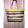 pre-loved authentic JACK SPADE striped canvas BEACH BAG tote $189msrp