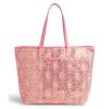 Vera Bradley Mesh Sequin SparkleTote Bag Camocat Pink Travel Beach Pool $78 NWT