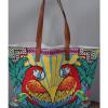 MARA HOFFMAN Cotton Bright Parrot Tropical Tote Beach Bag *MINT