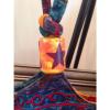 BEAUTIFUL Beach Bag Vibrant Colors w/Phone Holder EUC! Free Ship! Lots of Pics