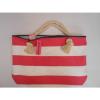 Donna Dixon NEW $100 Reversible Tote Beach Pool Bag Pink White and Emma Aqua