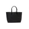 Christian Dior Large Beach Bag Black Coated Leather Tote Handbag