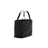 Christian Dior Large Beach Bag Black Coated Leather Tote Handbag