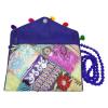 VINTAGE BAG INDIAN HANDBAG EMBROIDERED BEACH PURSE MULTICOLOR WEDDING CLUTCH