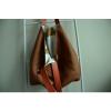 Handmade Large tote bag with leather handles Shoulder bag Weekend  Beach bag