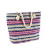 handbag Beach Bag Tote tribal canvas designer pink rope straps aztec