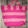 Victoria&#039;s Secret Bag Beach Tote Pink Striped Large Summer Pool