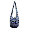 NAVY BLUE ELEPHANT BAG SLING ADVENTURE BEACH HOBO HIPPIE CROSSBODY PURSE LARGE