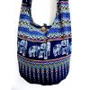 NAVY BLUE ELEPHANT BAG SLING ADVENTURE BEACH HOBO HIPPIE CROSSBODY PURSE LARGE