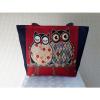 The Owls Canvas Tote Bag, Shoulder Handbag, Travel Bag, Shopping Bag, Beach Bag