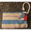 Coach Set Nautical Beach Shoulder Bag Tote &amp; Wristlet Bag F16624 SeaHorse Charms