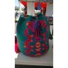 NEW HANDMADE WAYUU EXTRA LARGE huge BEACH CARRY MOCHILA GREEN RED SHOPPER BAG