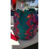 NEW HANDMADE WAYUU EXTRA LARGE huge BEACH CARRY MOCHILA GREEN RED SHOPPER BAG