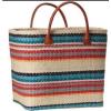 NWT Athleta Structured Multi Stripe Straw Tote Summer Bag Beach ~ BRAND NEW