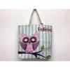 Women&#039;s Canvas Shopping Bag Owls Canvas Tote Bag Shoulder Canvas Bag,beach Bag