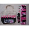 Victoria&#039;s Secret PINK Beach Tote Bag, Towel, Flip Flop &amp; Earbuds