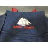 martha&#039;s vineyard LARGE tote BEACH bag NAVY EMBROIDERED SAILBOAT/BOAT/SHIP