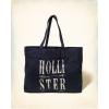 HOLLISTER LOGO GRAPHIC TOTE BEACH BAG (CHOOSE DESIGN) NAVY RED NATURAL NWT