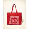 HOLLISTER LOGO GRAPHIC TOTE BEACH BAG (CHOOSE DESIGN) NAVY RED NATURAL NWT