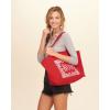 HOLLISTER LOGO GRAPHIC TOTE BEACH BAG (CHOOSE DESIGN) NAVY RED NATURAL NWT