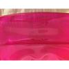 NWT JUICY COUTURE Silverlake Clear Beach Summer Tote Bag Handbag Neon Hot Pink