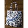 Cotton Shopping Shopper Tote Shoulder Bag Beach Round Mandala Towel Throw Bags