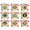 Travel Stickers Set Print Canvas Leather Trap Tote Shoulder Bag WAS_33