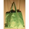 NWOT Yves Rocher Bright Green Beach Tote Bag w/ Pink Flowers