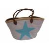 White Moroccan Made Beach Bag With Sequin Stars