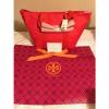 Tory Burch Poppy Red Beach Tote Bag New with tags