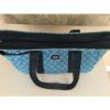 Ame &amp; Lulu Tennis Tote Bag Beach Waterpark Theme Park Bag Blue Moroccan Pattern