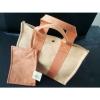 HERMES BORA ORANGE CANVAS TOTE BAG / BRAND NEW HERMES CANVAS COTTON  BEACH BAG