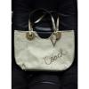 NWT Coach straw tote bag beach shell F19382