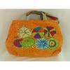 Sally Huss Canvas Beach Umbrella Design Tropical Bag Purse  A Rainbow For Life