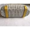 Kate Spade Yellow and White Wicker Woven Basket Bag Summer or Beach