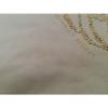 VICTORIA&#039;S SECRET White Gold Canvas Bling Angel Wings Tote Shopper Beach BAG