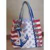 S.S. Brighton Canvas Tote Bag Purse Nautical Beach-Chic Anchor $100 Captain