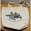 SNORKEL BOB&#039;S HAWAII WHITE COTTON CANVAS SHOPPING/BEACH BAG IN VERY GOOD COND