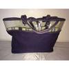 RALPH LAUREN DENIM BLUE CANVAS TOTE BAG BEACH BAG